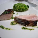 カンテサンス - .鰆、ヴェント・デスターテと沢山の柑橘。ハーブも香る一品