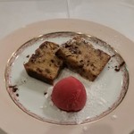 Trattoria Del Cielo - デザート。お店の方は、「パンのタルト」と仰ってました。