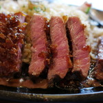 pony - カットステーキ＆ガーリックピラフ