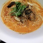 洋麺屋 五右衛門 - 牡蠣と帆立の冬野菜トマトスープ