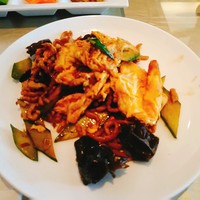 涵梅舫 銀座店 - 玉子、豚肉、木耳炒め