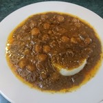 インターナショナルビレッジ - 今日は節分だから豆カレー φ(゜゜)ノ゜ゆで卵がかくれんぼしてます。