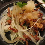 Tsudumi - 玉葱のスライスに牛たんのをカリカリに揚げたの