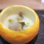 ARMONICO - 黒アワビとジャガイモのスープ