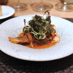 ARMONICO - 平スズキと蛤と茸のトマト煮込み