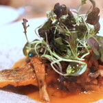 ARMONICO - 平スズキと蛤と茸のトマト煮込み