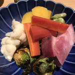 華やぎ - お野菜(金時人参、カリフラワー、芽キャベツ、蜜芋、もものすけ、空豆)