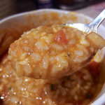 アジトイズム - つけめんロッソ（850円）＋〆のリゾット（200円）