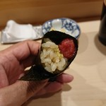 鮨 あらい - トロ手巻き