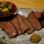 ぬる燗佐藤 - Ａ５ランク黒毛和牛炭火焼き　イチボ