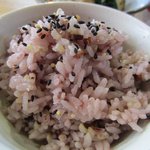 食楽工房 キッチン・ふぁーむ - 御飯は玄米と雑穀米から選べます、私は雑穀米を選びました。