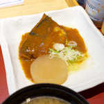 Tsukiji Shokudou Genchan - 鯖の味噌煮。特筆すべき点は、小骨まで抜いてあること