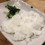 安楽子 - ★おばいけ：サラシクジラとも言う。熊本でいう一文字ぐるぐる(葱)が添えられる