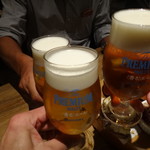 itariashokudoufuroma-jo - 生ビール ×2、私は、シェンティガフ（ビールのジンジャエール割）チョット甘いですね(^^ゞ