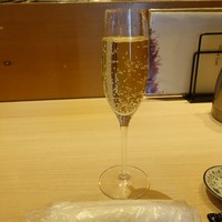 さかなや別邸 - ランチドリンク　グラスシャンパン500円(税抜)