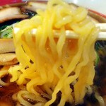 Kourakuen - ツルシコ麺を持ち上げ(麺リフト)