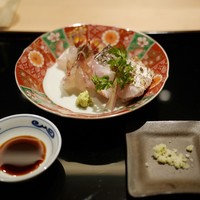 西天満 中村 - 向付～平目、太刀魚、車海老