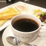 カフェ ル パン - ル・パンオリジナルブレンド400円 Ｂセット トースト 目玉焼き サラダ付き