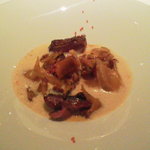 レ セゾン - 11.10.29青首鴨とブルターニュ産オマール海老のロティ