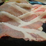 九条ネギと豚肉の鍋