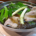 九条ネギと豚肉の鍋3
