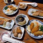 よし半 - はじめに並んだ料理