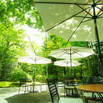 Resutoran Keiki - 中庭に面したレストランです。