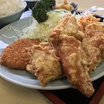 勝山協食 - 勝山協食(愛媛県松山市清水町)唐揚定食・ご飯大盛り