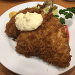 とんかつ八千代 - アジフライ定食(1,300円)