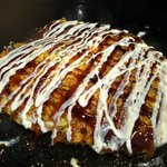 串玄 - 牛スジお好み焼き完成