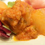 Suolo日本橋 - 前菜の冬瓜のトマト煮込みっぽいお料理