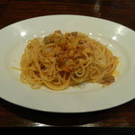 白菜といろいろお肉の軽いトマト煮込みソース