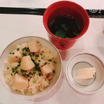 交詢社 食堂 - 貝柱ご飯 おいしすぎる