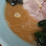 横浜らーめん 武蔵家 - スープに膜が出来ました‼️