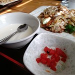 八福 - 杏仁豆腐の大きくて美味しい。