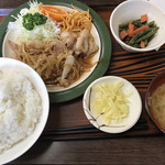 Tsukasa - 生姜焼き定食  ご飯の大盛