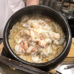 旬菜 おぐら家 - ずわい蟹と新生姜の炊き込みご飯