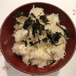 旬菜 おぐら家 - ずわい蟹と新生姜の炊き込みご飯
