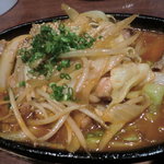 natsukashisakedokoroyuzu - 地鶏辛味噌鉄板焼き