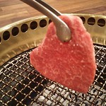 和牛 まつした - ●おまかせコース 8,500円(前菜・和牛ﾚｽﾃｰｷ・上塩ﾀﾝ・ﾈｷﾞ塩ﾀﾝｶﾙﾋﾞ・ｽﾃｰｷｶｯﾄ・焼しゃぶ・焼すき・ﾀﾚ焼・味噌焼比べ・和牛寿司)＋追加単品 ホルモン盛合せ 500円=9,000円 2019年01月