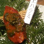 和牛 まつした - ●おまかせコース 8,500円(前菜・和牛ﾚｽﾃｰｷ・上塩ﾀﾝ・ﾈｷﾞ塩ﾀﾝｶﾙﾋﾞ・ｽﾃｰｷｶｯﾄ・焼しゃぶ・焼すき・ﾀﾚ焼・味噌焼比べ・和牛寿司)＋追加単品 ホルモン盛合せ 500円=9,000円 2019年01月