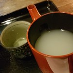 蕎麦切り 春のすけ - そば湯です。