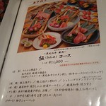 和牛 まつした - メニューの一例 2019年01月