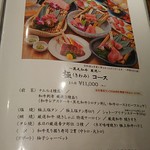 和牛 まつした - メニューの一例 2019年01月