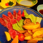 楽食処 てっぺい - 和牛肉の炙り、やわらかくて美味しい。