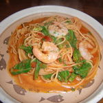 CASA CARINO - 小海老と小松菜のトマトソースパスタ　１０００円