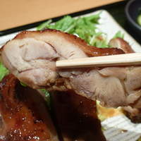 襷 - 鶏のもろみ焼き定食(980円)　※鶏のもろみ焼き断面