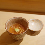 鮨 あらい - （2019年1月）梅の茶碗蒸し