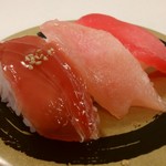Hama zushi - まぐろ3種盛り150円