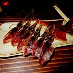 突出し代わりのおつまみ、蛍烏賊の一夜干し